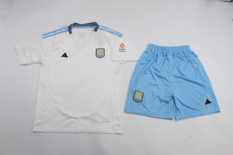 Kids Aston Villa Soccer Jersey Away Replica 24/25