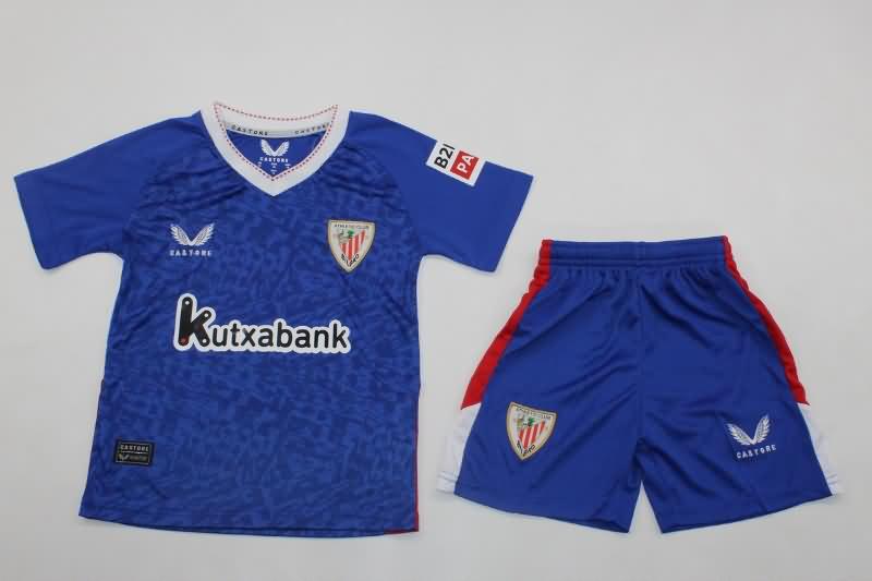 Kids Athletic Bilbao Soccer Jersey Away Replica 24/25