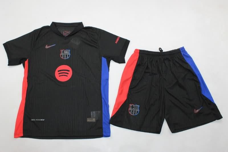 Kids Barcelona Soccer Jersey Away Replica 24/25