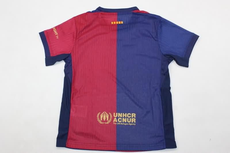 Kids Barcelona Soccer Jersey Home Replica 24/25