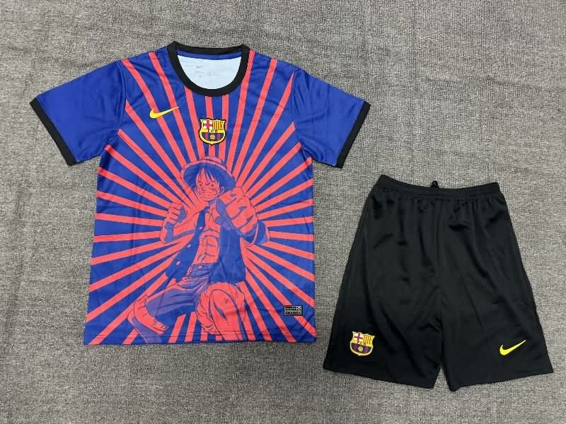 Kids Barcelona 24/25 Special Soccer Jersey And Shorts