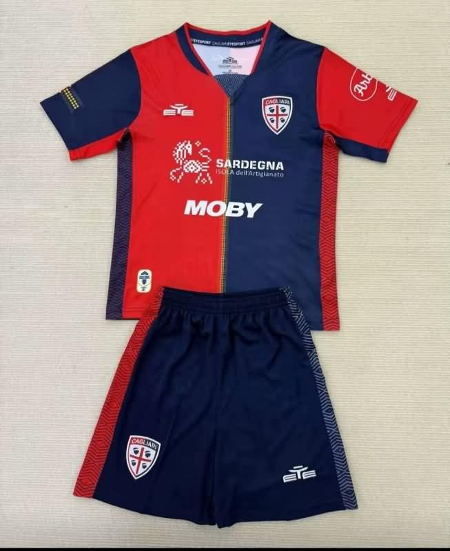 Kids Cagliari Soccer Jersey Home Replica 24/25