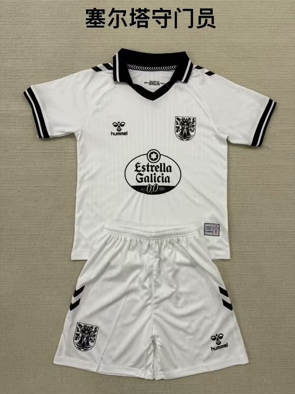 Kids Celta 100th Anniversary White Soccer Jersey And Shorts