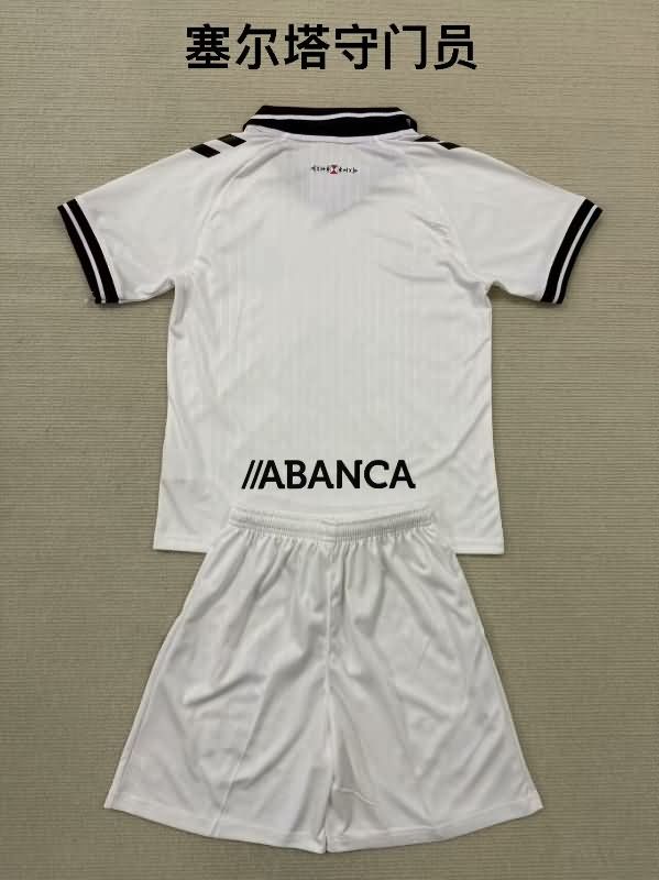 Kids Celta 100th Anniversary White Soccer Jersey And Shorts