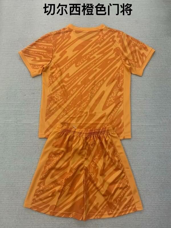 Kids Chelsea Soccer Jersey Goalkeeper Orange Replica 24/25
