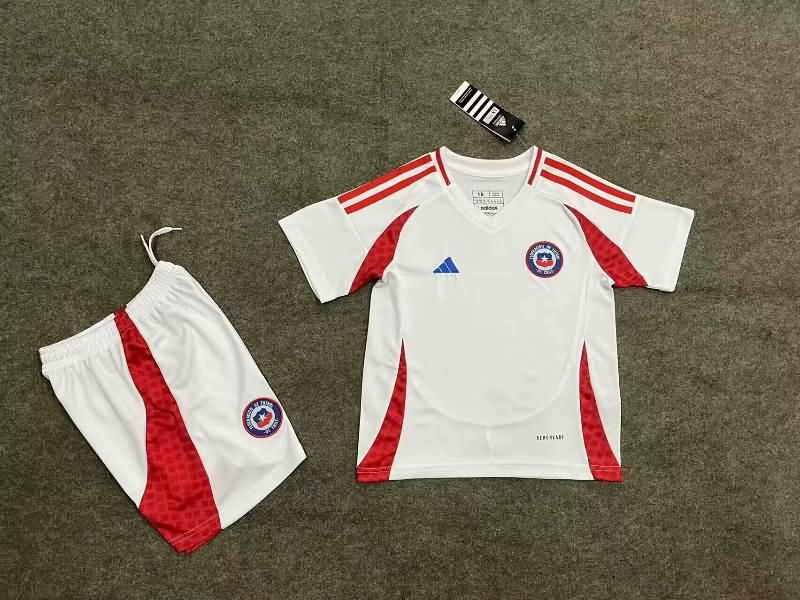 Kids Chile Soccer Jersey Copa America Away Replica 2024