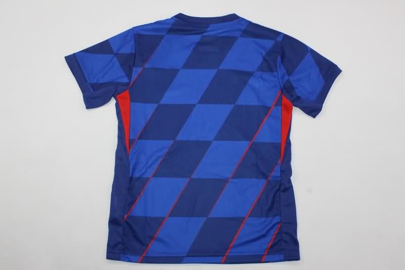 Kids Croatia Soccer Jersey Away Replica 2024