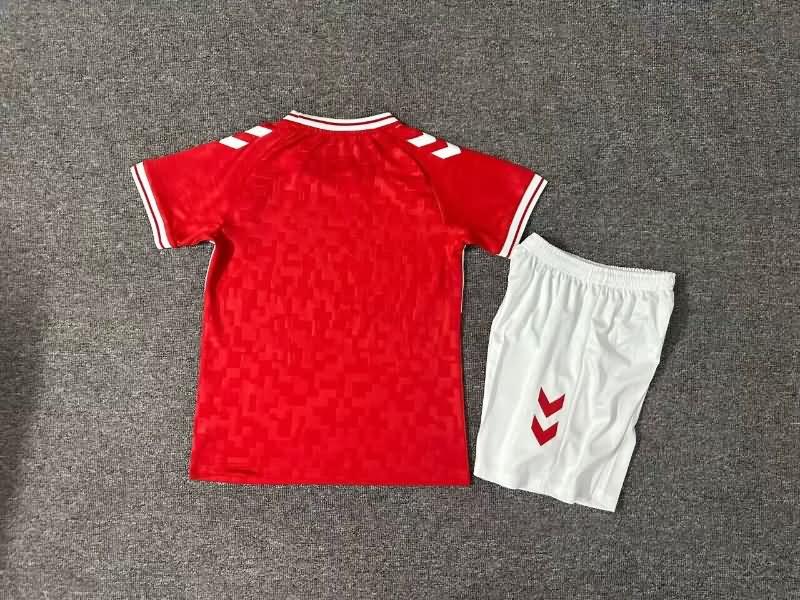 Kids Denmark Soccer Jersey Home Replica 2024