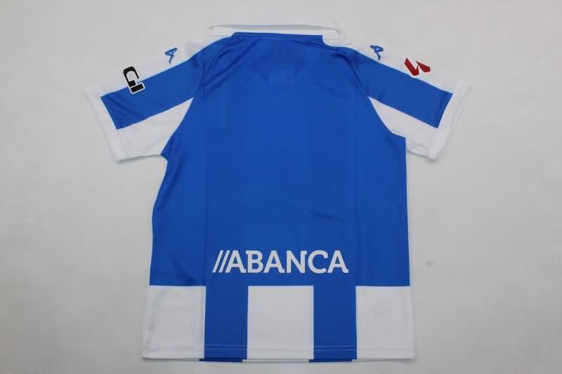 Kids Deportivo La Coruna Soccer Jersey Home Replica 24/25