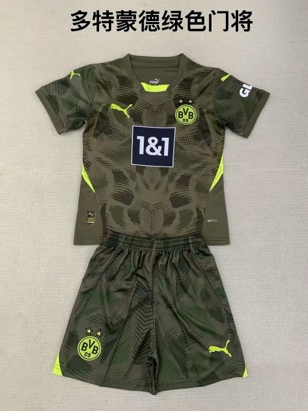 Kids Dortmund Soccer Jersey Goalkeeper Green Replica 24/25