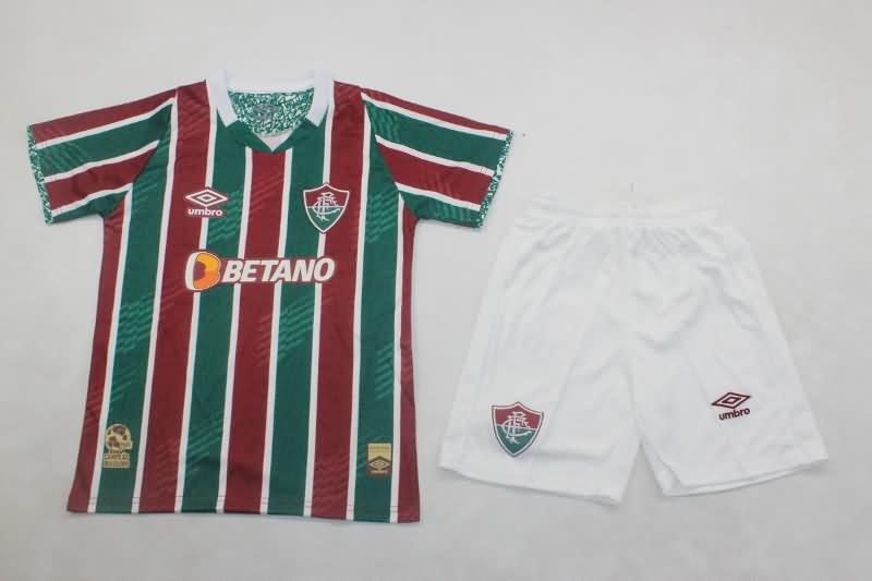 Kids Fluminense Soccer Jersey Home Replica 2024