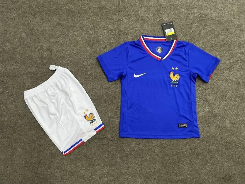 Kids France Soccer Jersey Home Replica 2024
