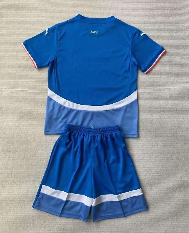 Kids Iceland Soccer Jersey Home Replica 2024