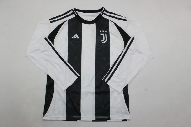 Kids Juventus Soccer Jersey Home Long Sleeve Replica 24/25