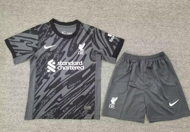 Kids Liverpool Soccer Jersey Goalkeeper Grey Replica 24/25