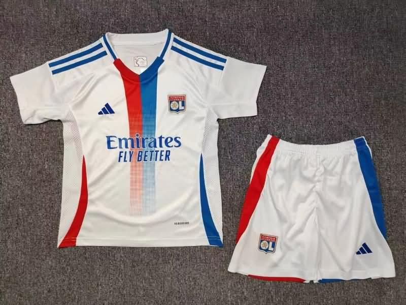 Kids Lyon Soccer Jersey Home Replica 24/25