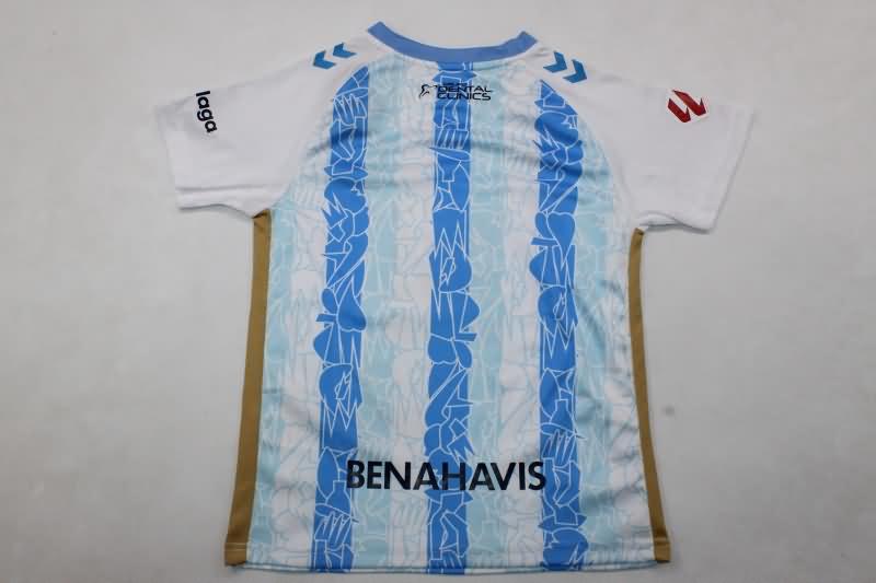 Kids Malaga Soccer Jersey Home Replica 24/25