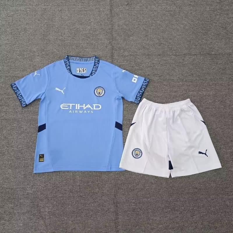 Kids Manchester City Soccer Jersey Home Replica 24/25