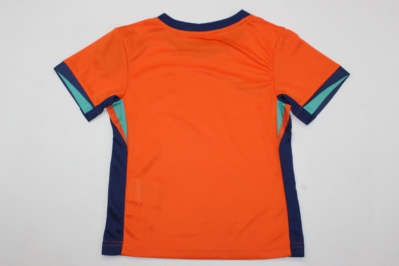 Kids Netherlands Soccer Jersey Home Replica 2024