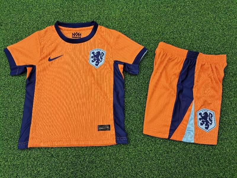 Kids Netherlands Soccer Jersey Home (Player) 2024