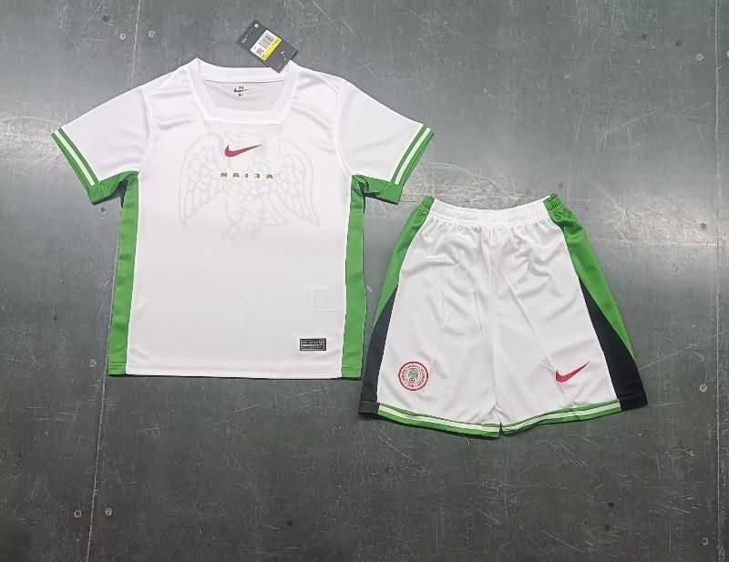 Kids Nigeria Soccer Jersey White Replica 2024