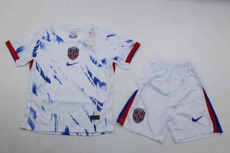 Kids Norway Soccer Jersey Away Replica 2024