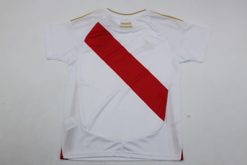 Kids Peru Soccer Jersey Copa America Home Replica 2024