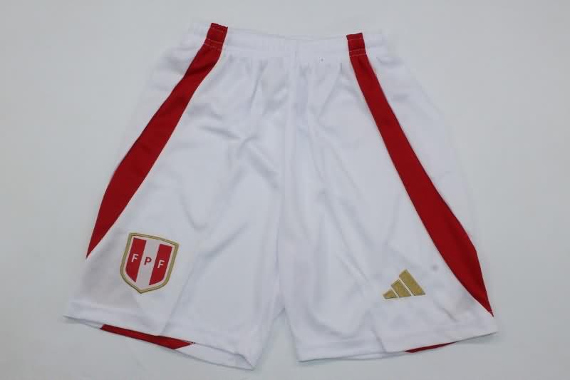 Kids Peru Soccer Jersey Copa America Home Replica 2024