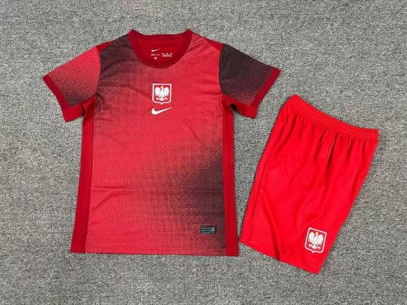 Kids Poland Soccer Jersey Away Replica 2024