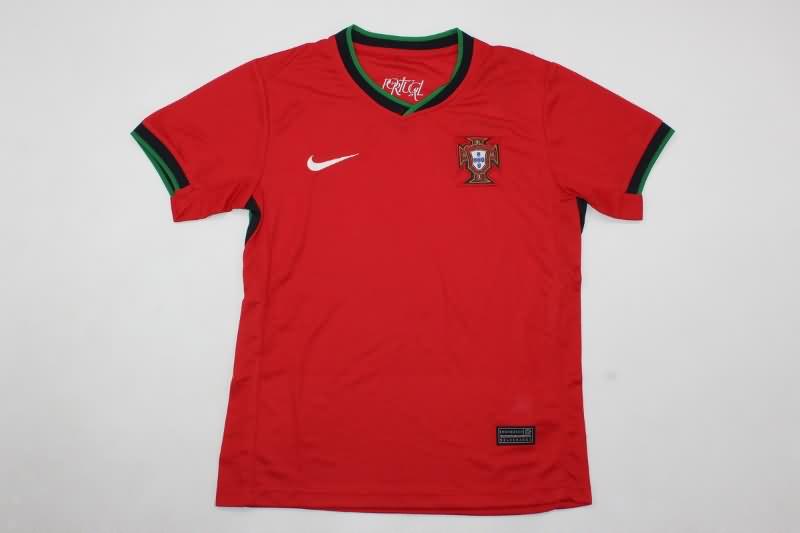 Kids Portugal Soccer Jersey Home Replica 2024