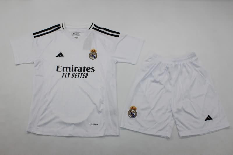 Kids Real Madrid Soccer Jersey Home Replica 24/25