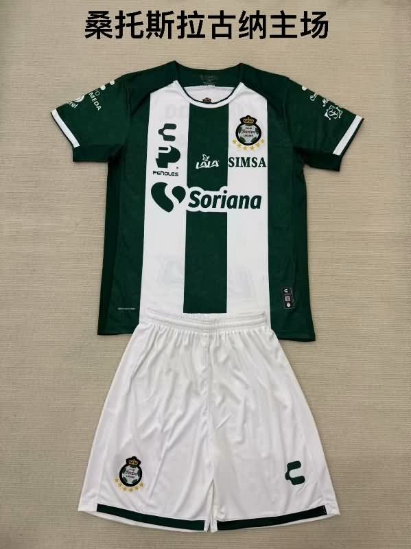 Kids Santos Laguna Soccer Jersey Home Replica 24/25