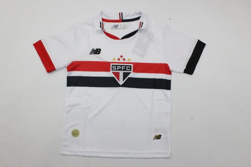 Kids Sao Paulo Soccer Jersey Home Replica 2024