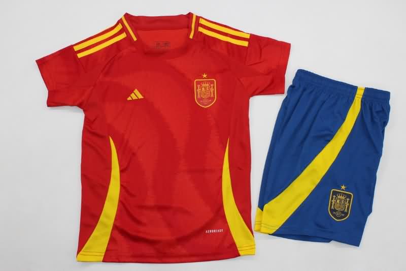 Kids Spain Soccer Jersey Home Replica 2024