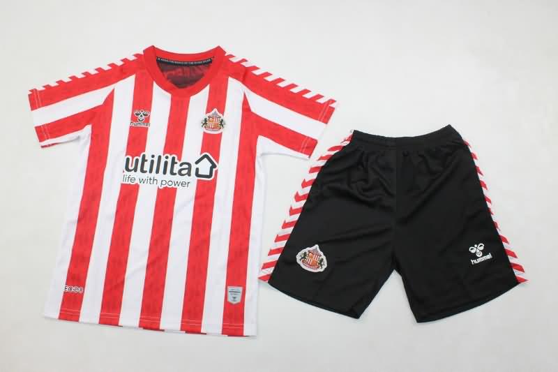 Kids Sunderland Soccer Jersey Home Replica 24/25