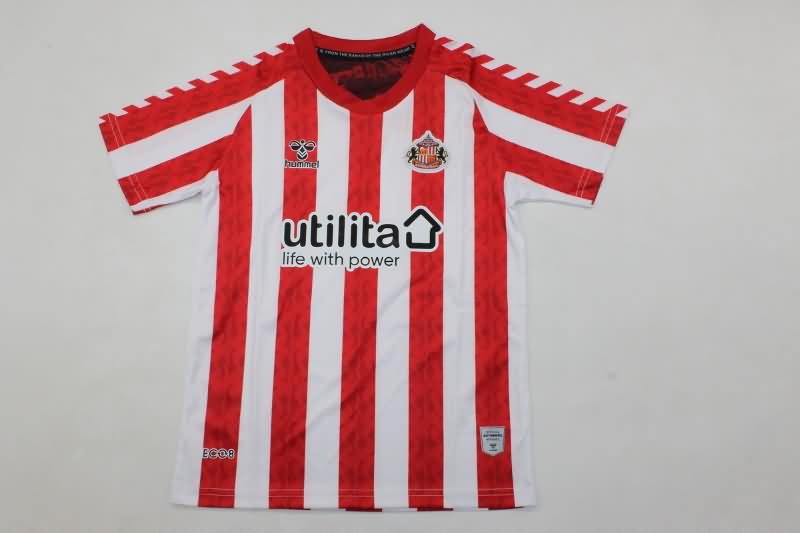 Kids Sunderland Soccer Jersey Home Replica 24/25