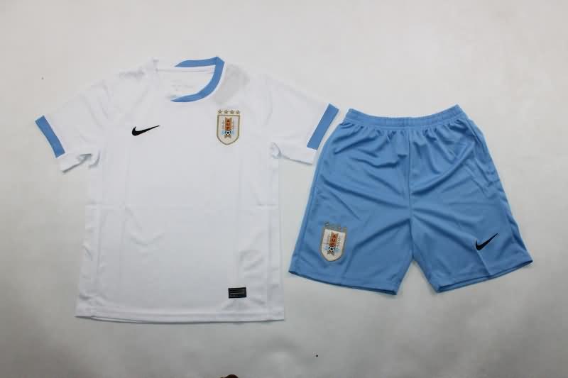 Kids Uruguay Soccer Jersey Copa America Away Replica 2024