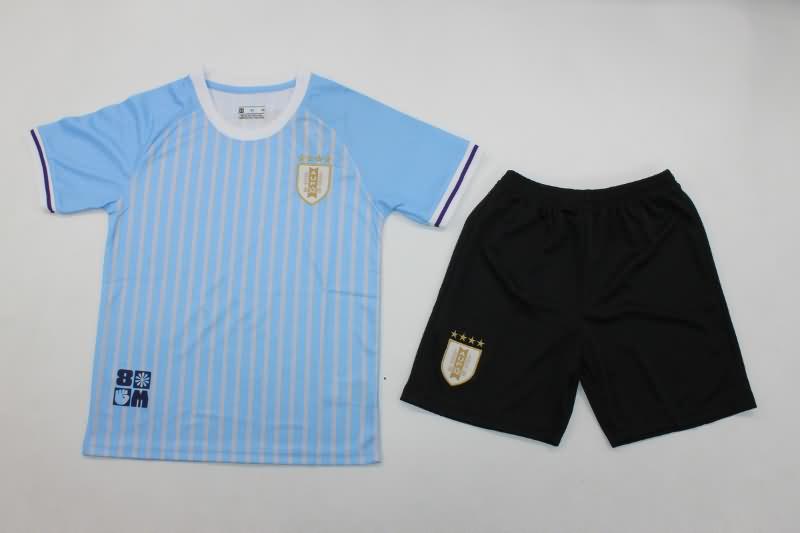 Kids Uruguay Soccer Jersey Copa America Home Replica 2024