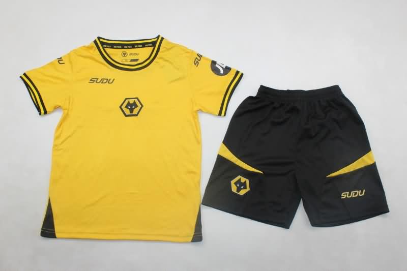 Kids Wolves Soccer Jersey Home Replica 24/25