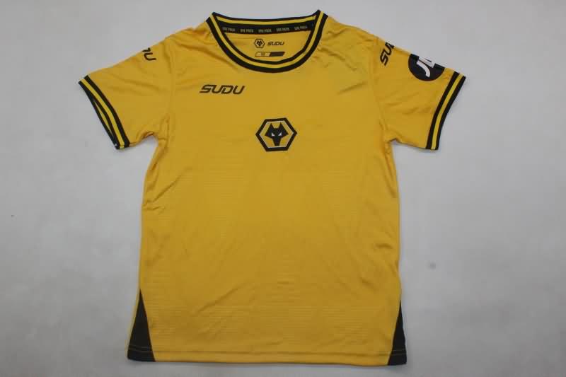 Kids Wolves Soccer Jersey Home Replica 24/25