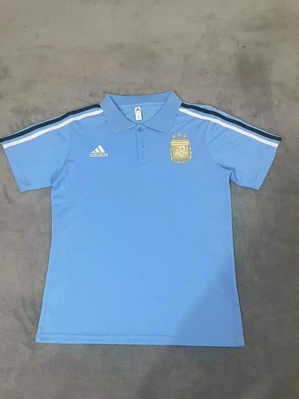 Argentina Soccer Jersey Blue Polo Replica 2024