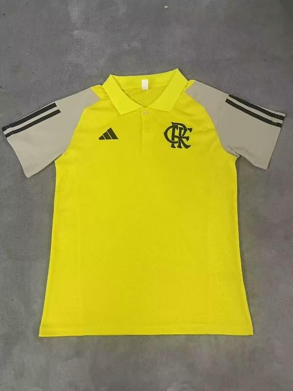 Flamengo Soccer Jersey Yellow Polo Replica 2024