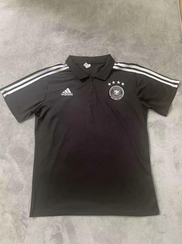 Germany Soccer Jersey Black Polo Replica 2024