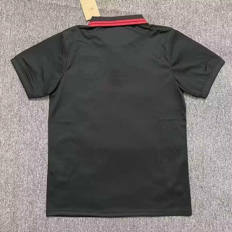 Portugal Soccer Jersey Black Polo Replica 2024
