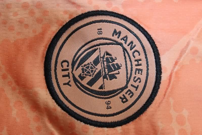 Manchester City Soccer Shorts Goalkeeper Orange Replica 24/25