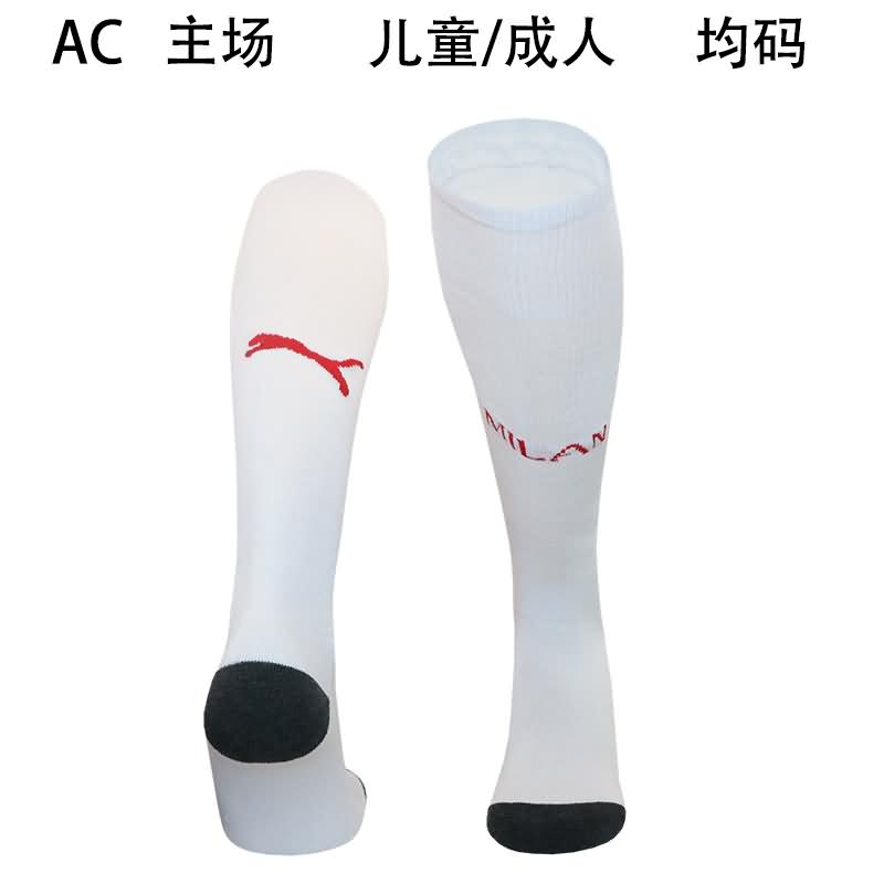 AC Milan Soccer Socks Home Replica 24/25