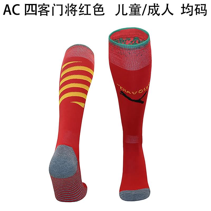AC Milan Soccer Socks Red Replica 24/25