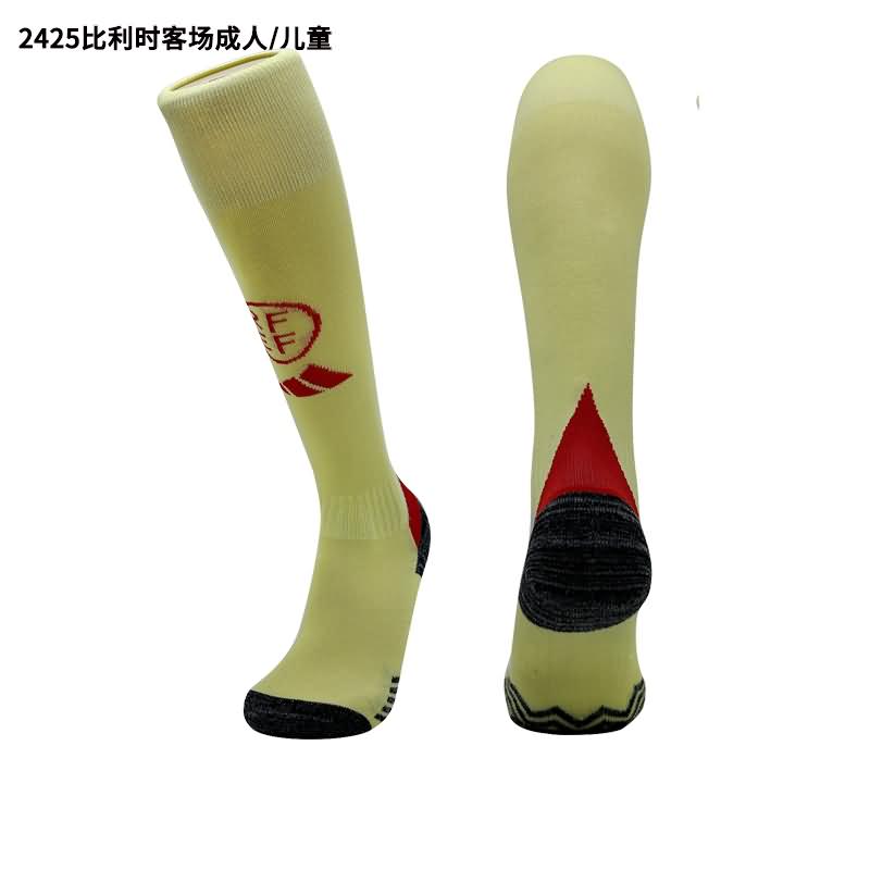 Belgium Soccer Socks Away Replica 2024