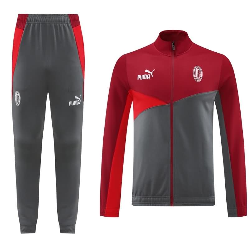 AC Milan Soccer Tracksuit Grey Replica 24/25