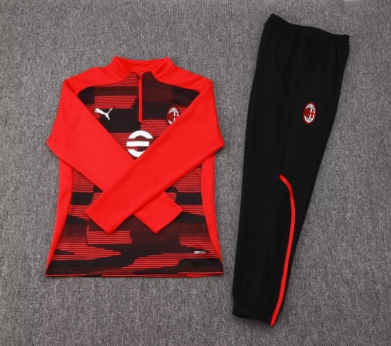 AC Milan Soccer Tracksuit Red Replica 24/25
